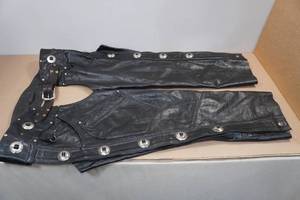 lot 209 image: Harley Davidson Leather Chaps -Large