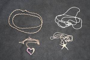 lot 234 image: Sterling Silver Necklaces