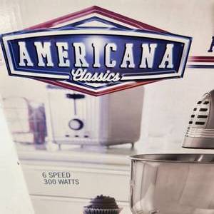 lot 12 image: New Americana Classics Premium Stand Mixer 6 Speed 300 Watts