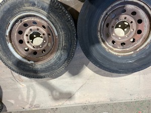 Two 8 lug Wheel Tire