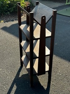 Vintage Mission Style Bookshelf Measuring 10 x 17 x 34