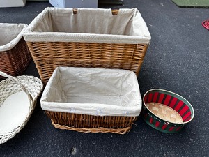 Large Variety of Baskets as Seen in Photo