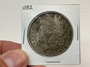 lot 50 image: 1882 Silver Morgan Dollar