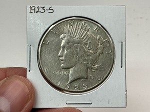 lot 75 image: 1923-S Silver Peace Dollar
