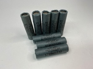 lot 80 image: 8x rolls of 1964-D Solid Date Nickel Rolls