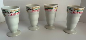 lot 41 image: Vintage 60s TOSCANY COLLECTION Japan Large Sundae Ice Cream Dishes - Qty 4