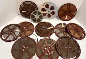 lot 45 image: Vintage 1950s Metal Movie REELS Old Films