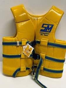 lot 47 image: Vintage SKI MASTER Rubber Foam LIFE JACKET VEST w Original Tags