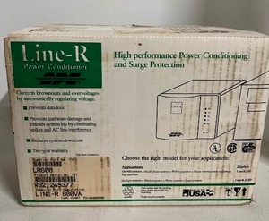 lot 48 image: APC Line-R 600 4 Outlet Power Conditioner NEW In BOX