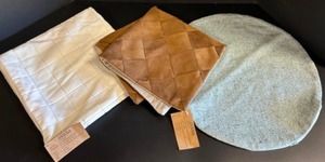 lot 72 image: New Salesman Samples of AVASA Decorators Pillow Covers Woven Suede Pleather ALLIED HOME