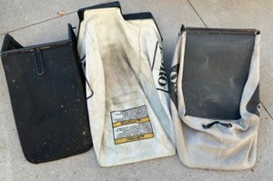 lot 80 image: Clean Up the Leaves Three LAWNMOWER Leaf and Lawn Bags by TORO