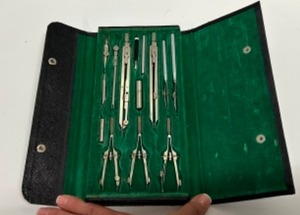 lot 13 image: Vintage MORILLA CO. Drafting Compass Set In Case Made in Germany