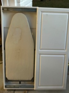lot 94 image: Hide-Away Ironing Board Cabinet White Classic Door