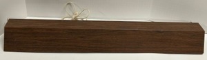 lot 96 image: Vintage MCM Faux Wood Elongated Wall LIGHT