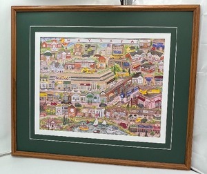 lot 152 image: Downtown Wayzata Mural Print - Totally 1980s Vibe