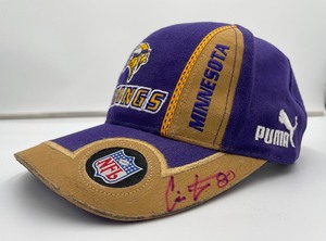 lot 164 image: Signed Minnesota Vikings Hat - Autographed by Chris Carter #80
