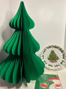 lot 230 image: 24 Tall Paper HONEYCOMB Christmas Tree from Nordstroms Department Store &nbspand More