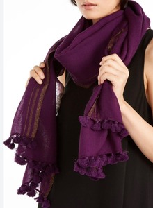 lot 162 image: Eileen Fisher Wool Raisin Colored SCARF - New with tags