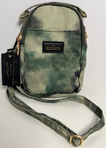lot 320 image: Kedzie Crosstown Crossbody Green Tie-dye Small Bag - Adjustable Strap
