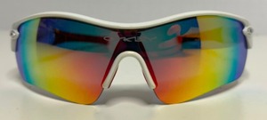 lot 3 image: OAKLEY RadarLOCK Custom Iridium Prism Sunglasses Made In USA