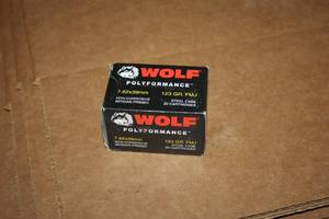 lot 469 image: Lot of (1 Box) Wolf Polyformance 7.62x39mm 123gr Full Metal Jacket Steel Case Cartridges 20-count ( 20 total items )
