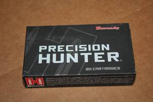 lot 483 image: Lot of (1 Box) Hornady Precision Hunter ELD-X 6.5 Creedmoor 143gr Cartridges #81499 20-count ( 20 total items )