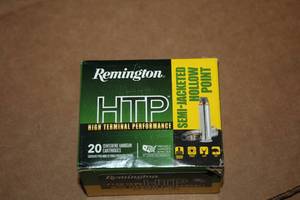 lot 488 image: Lot of (1 Box) Remington HTP High Terminal Performance 38 Special Semi-Jacketed Hollow Point Centerfire Handgun Cartridges 20-count ( 20 total items )