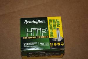 lot 489 image: Lot of (1 Box) Remington HTP High Terminal Performance 38 Special Semi-Jacketed Hollow Point Centerfire Handgun Cartridges 20-count ( 20 total items )