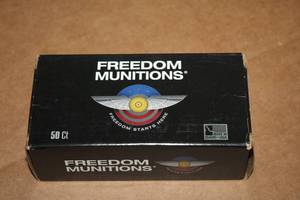 lot 493 image: Lot of (1 Box) Freedom Munitions 38 Special 148gr Wadcutter New Rounds 50-count ( 50 total items )