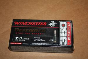 lot 505 image: Lot of (1 Box) Winchester Ballistic Silver Tip 350 Legend 160gr Bonded Protected Hollow Point Rifle Cartridges 20-count ( 20 total items )
