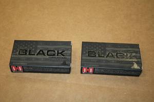 lot 533 image: Lot of (2 Boxes) Hornady Black 223 REM 62gr Full Metal Jacket Rounds 20-count ( 40 total items )