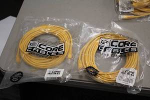 lot 928A image: Lot of (2) Ecore Cables 25 Cat6 Patch Cable 4-Pair UTP - 24 AWG (New)