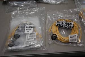 lot 929 image: (1) 25 Cat6 Patch Cable (yellow) and (1) 10-pack 1 Cat6 Patch Cables