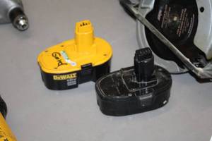 lot 979 image: Lot of (2) DeWalt Cordless Tool Batteries - 18V and 18V XRP