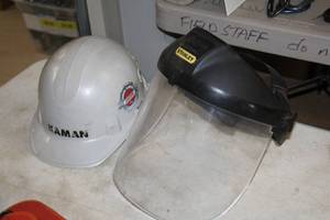 lot 1014 image: Hard Hat and Protective Face Shield