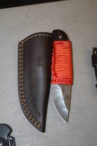 lot 1021 image: NRA 2-12-blade Knife with Sheath