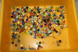 lot 1117 image: Lot of (1 Box) Assorted Marbles