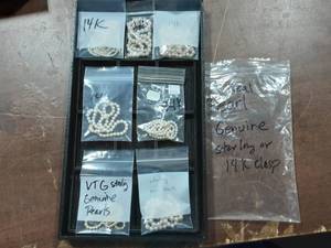 lot 64 image: 7-Genuine Pearl Necklaces With Sterling Or 14K Clasp