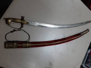 lot 80 image: Ceremonial Sword With Scabbard 35 (Made In India)