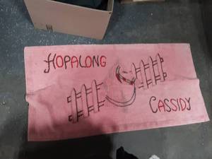lot 92 image: Vintage Chenille Hopalong Cassidy Rug 53x26 Nice Condition