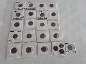 lot 113 image: 23-Indian Head Cents Cents