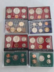 lot 118 image: 8-Proof Sets, 4-Bicentenials, 1995, 1996, 2005 & US Presidential