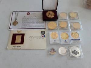 lot 129 image: Replica Coins Gold & Silver Layered