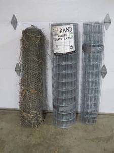 Mixed Lot of Metal Fencing and Chicken Mesh Fencing