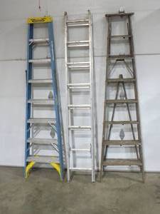 Mixed Lot of Step and Extension Ladders