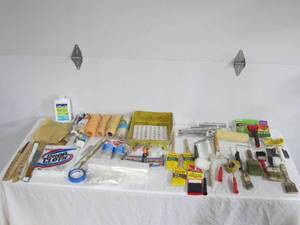 Large Mixed Lot of Painting Supplies