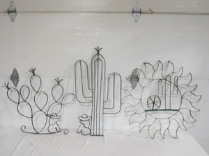 Mixed Lot of Cactus WallYard Decor