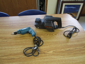 Belt Sander & 38 Drill
