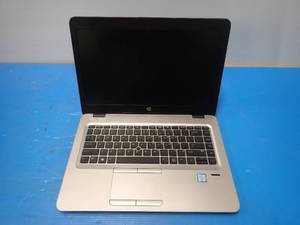 lot 27 image: HP EliteBook 840 G3 Laptop &nbspINTEL CORE I5-6300U 2.4 Ghz  16GB DDR4 SDRAM  NO HD  NO OS  14 screen with 1920 x 1080 HD Resolution  NO BATTERY  No power adapter &nbspMinor scratches and sticker residue on top