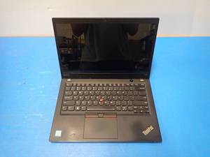 lot 33 image: Lenovo&nbspThinkPad T490s Laptop &nbspIntel Core i7-8565U 1.80 GHz  8GB DDR4 SDRAM  256GB HD  NO OS  14 screen with 1920 x 1080 HD Resolution  Includes power cable &nbspMinor scratches on screen
